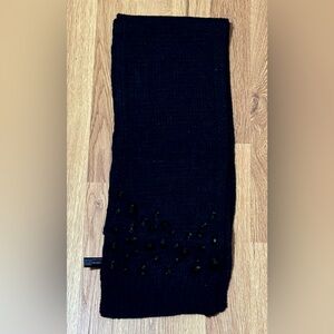 MixIt Black Scarf, Rectangle, Black Bead Accents